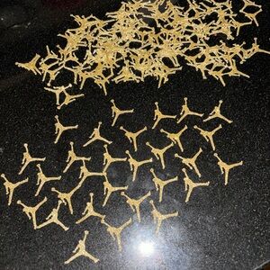 Gold Jumpman Logo Confetti